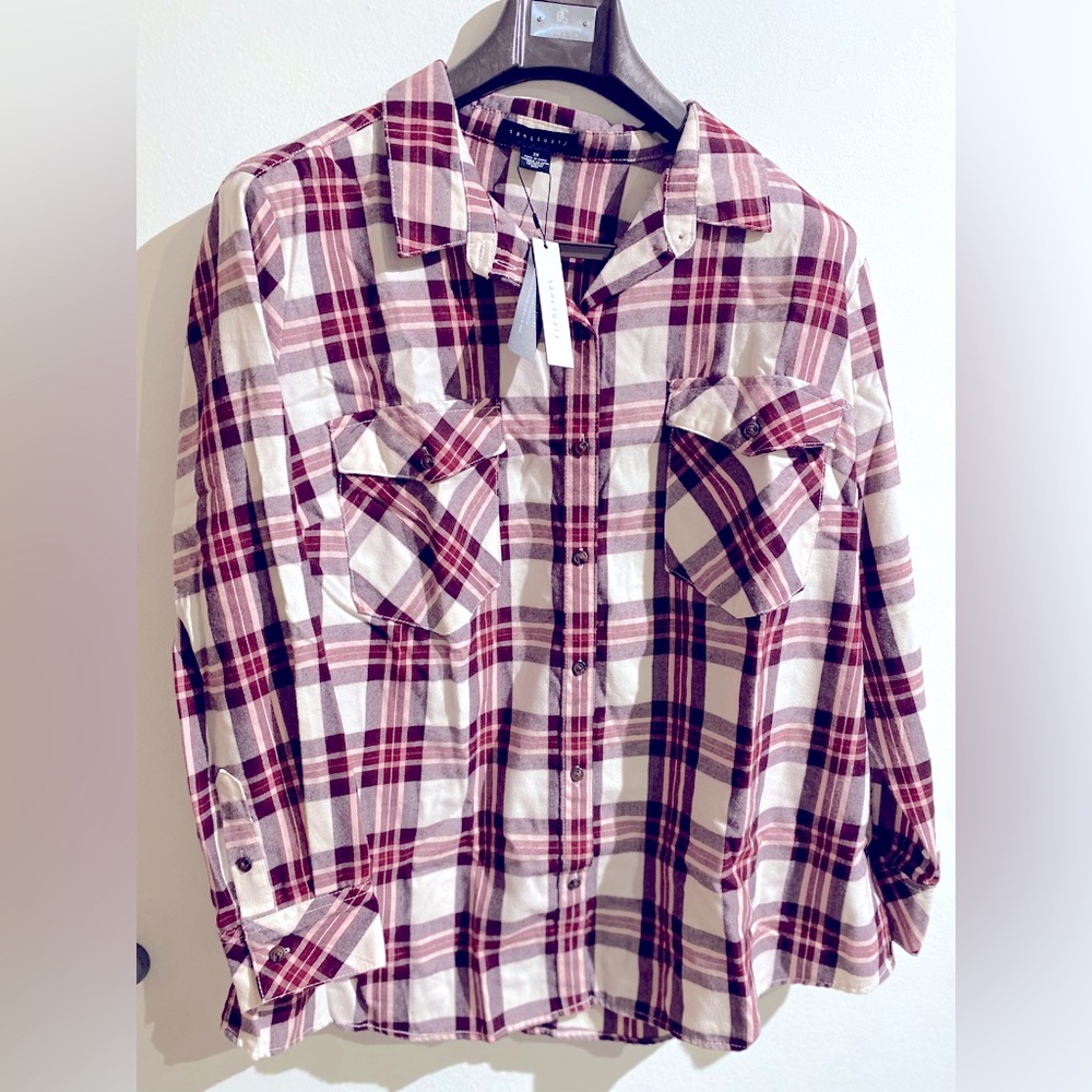 Sanctuary 2X Boyfriend Signature Shirt & oversized Fit